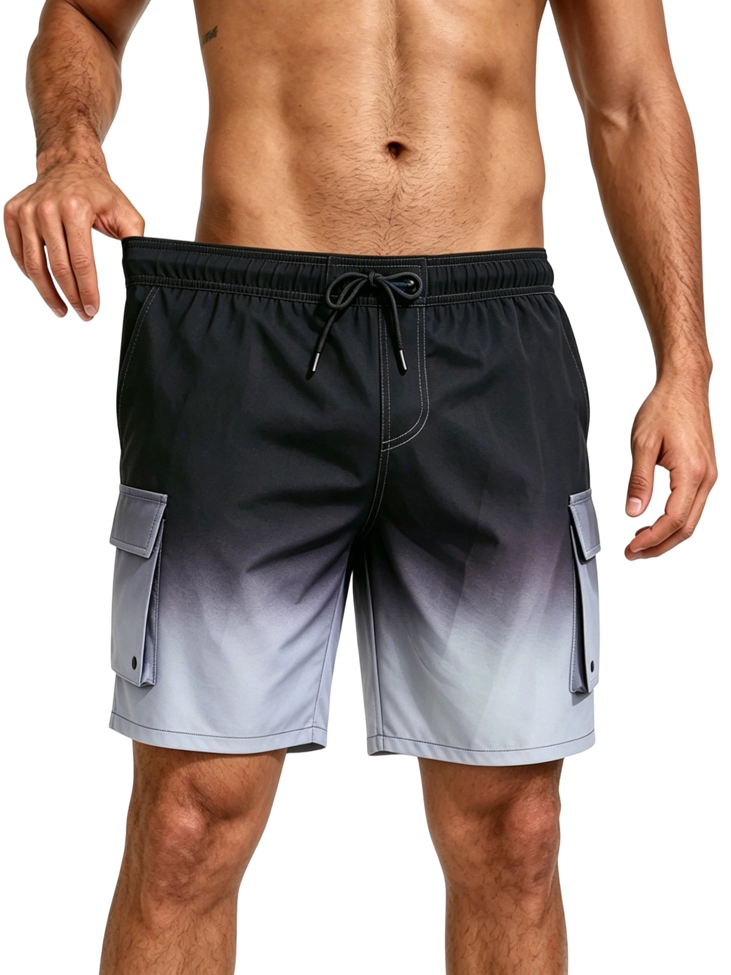 Mowujeit Mens Swim Trunks with Compression Liner Quick Dry Swimwear Swim Shorts