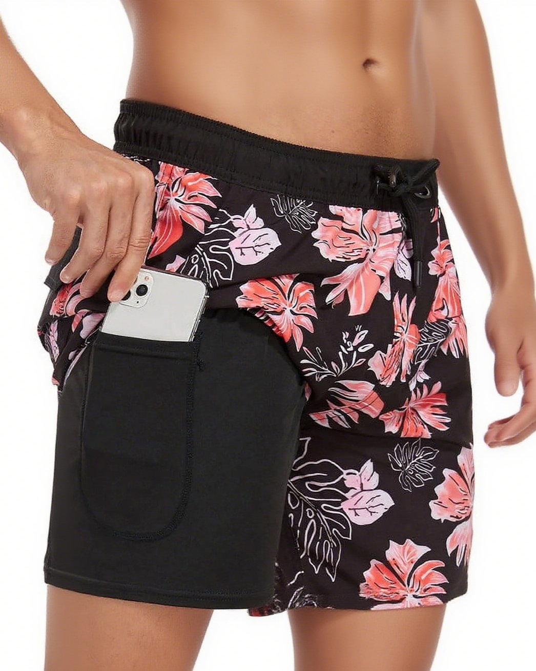 Mowujeit Swim Trunks 5" Beach Shorts Quick Dry Board Short,S-XXL
