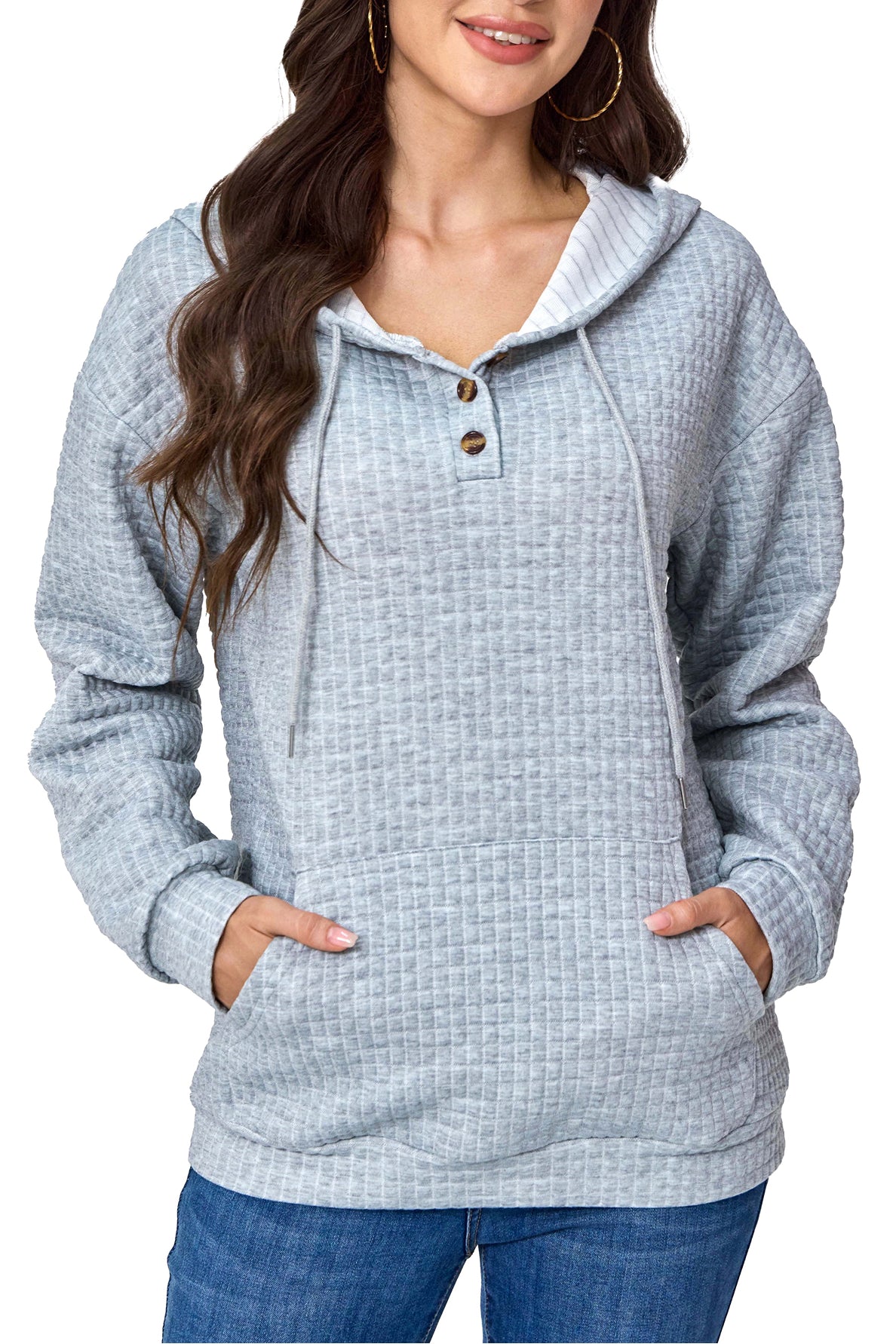 Hoodies for Women Fleece Hooded Sweatshirts Oversized Pullover Long Sleeve Ladies Tops with Pocket