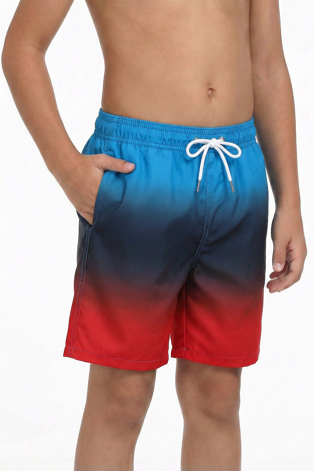 Boys Swim Trunks with Boxer Brief Quick Dry Bathing Suit Compression Liner Swimsuit Swim Shorts 4T-16