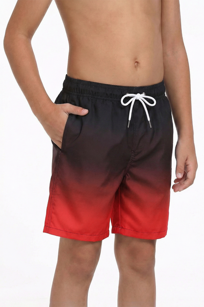 Boys Swim Trunks with Boxer Brief Quick Dry Bathing Suit Compression Liner Swimsuit Swim Shorts 4T-16