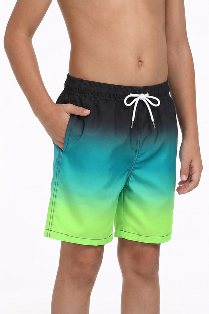 Boys Swim Trunks with Boxer Brief Quick Dry Bathing Suit Compression Liner Swimsuit Swim Shorts 4T-16