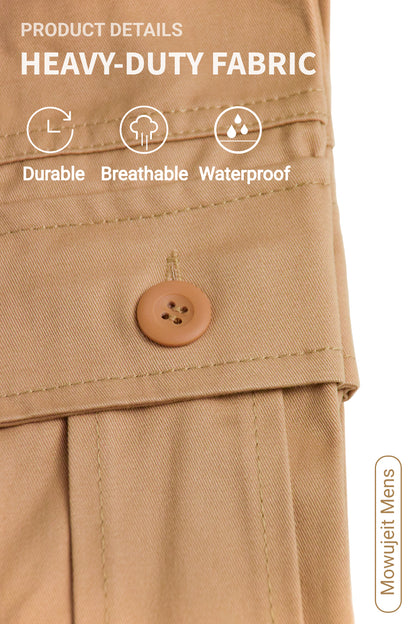 Mens Cargo Pants Mowujeit Casual Work Hiking Loose Workwear Resisting Pant for Men