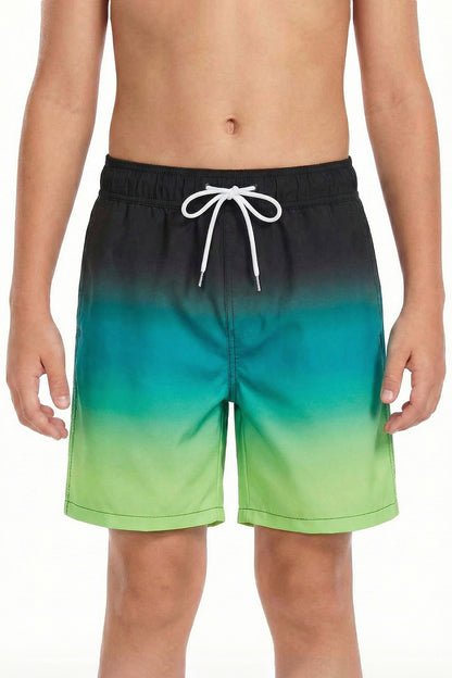Boys Swim Trunks with Boxer Brief Quick Dry Bathing Suit Compression Liner Swimsuit Swim Shorts 4T-16
