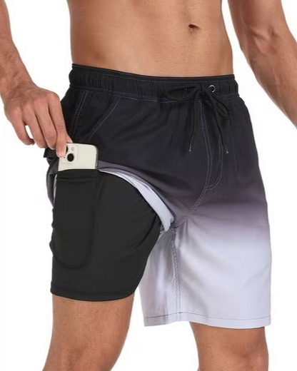 Mowujeit Men's Quick Dry Swim Trunks, S-XXL