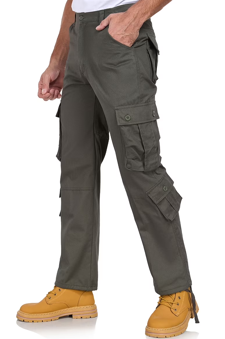 Mens Cargo Pants Mowujeit Casual Work Hiking Loose Workwear Resisting Pant for Men