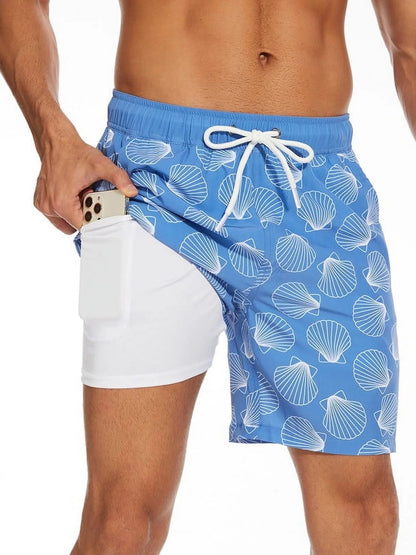 Mowujeit Swim Trunks 5" Beach Shorts Quick Dry Board Short,S-XXL