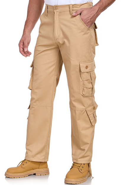 Mens Cargo Pants Mowujeit Casual Work Hiking Loose Workwear Resisting Pant for Men