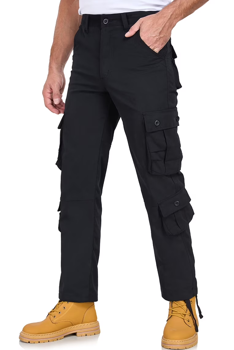 Mens Cargo Pants Mowujeit Casual Work Hiking Loose Workwear Resisting Pant for Men
