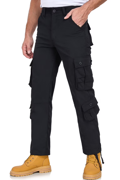 Mens Cargo Pants Mowujeit Casual Work Hiking Loose Workwear Resisting Pant for Men