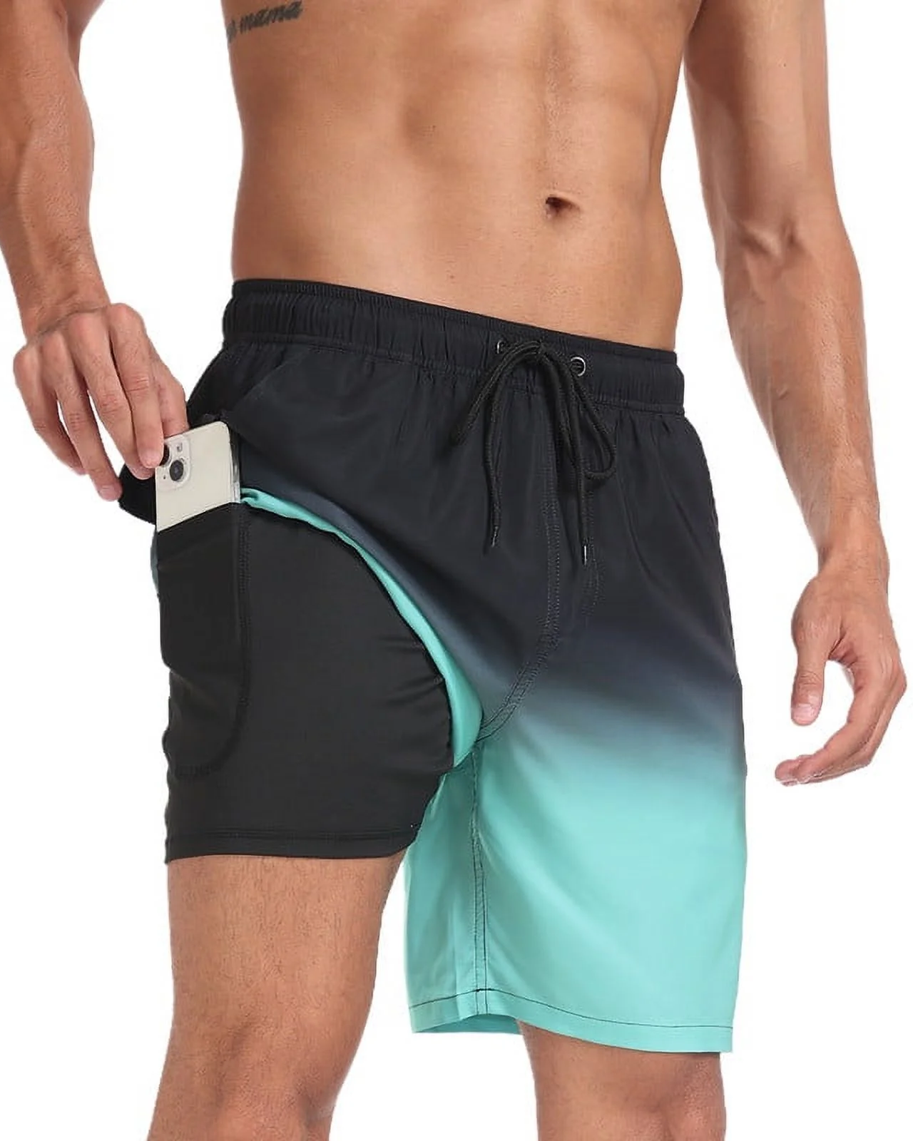 Mowujeit Men's Quick Dry Swim Trunks, S-XXL